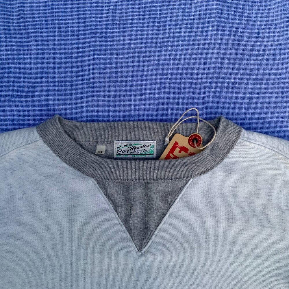 Levi's Vintage Clothing Bay Meadows 40's style contrasting crew sweatshirt - Picture 9 of 11